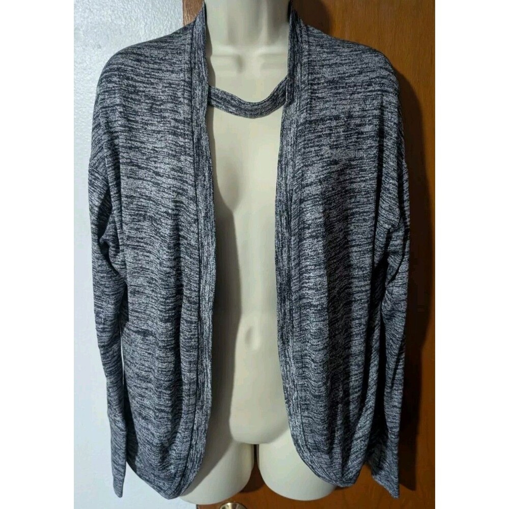Athleta Pose Wrap Drape Cardigan Gray Stretch Women's Size Medium